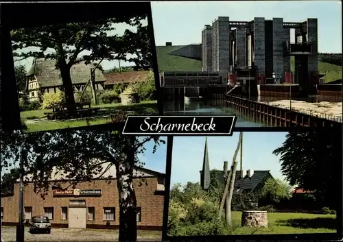 Ak Scharnebeck, Größtes Schiffshebewerk der Welt, Schützenhaus