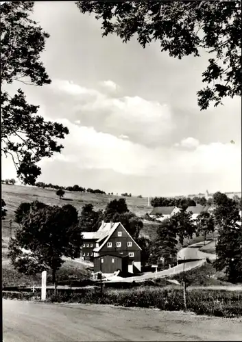 Ak Voigtsdorf Dorfchemnitz im Erzgebirge, Teilansicht mit Ferienheim "Alte Mühle"