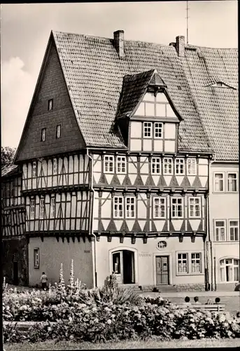 Ak Bad Frankenhausen am Kyffhäuser Thüringen, Apotheke, Fachwerkhaus