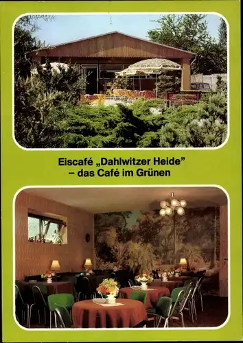 Ak Berlin Marzahn Mahlsdorf, Eiscafé "Dahlwitzer Heide"