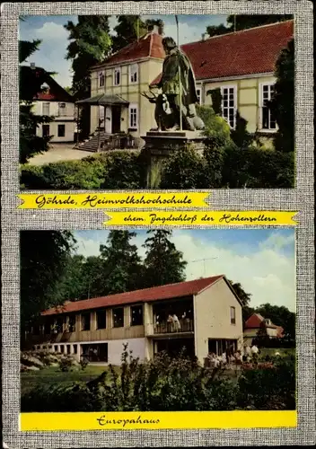 Ak Göhrde in Niedersachsen, Heimvolkshochschule, ehem. Jagdschloss, Europahaus