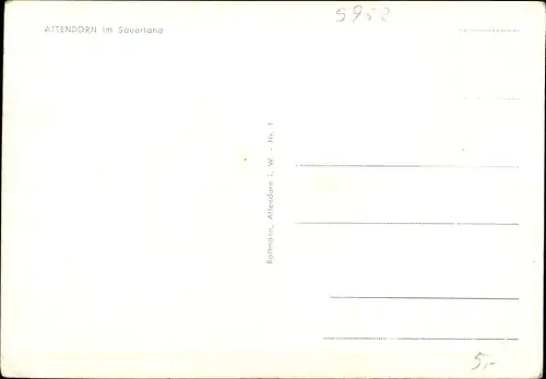 Ak Attendorn im Sauerland, Gesamtansicht