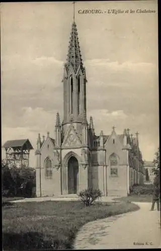 Ak Cabourg Calvados, L'Eglise, Les Clochetons