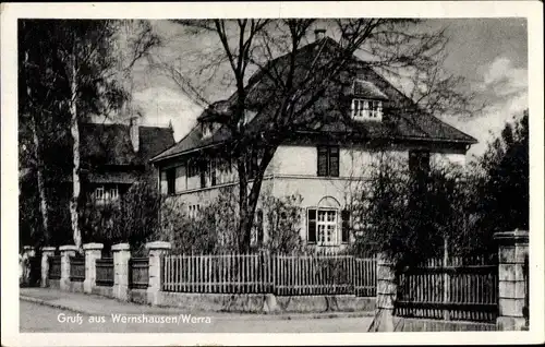 Ak Wernshausen Schmalkalden im Thüringer Wald, Blick auf Wohnhaus