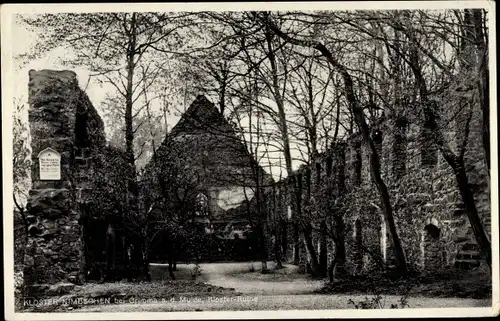 Ak Nimbschen Böhlen Grimma in Sachsen, Kloster Ruine, Katharina von Bora