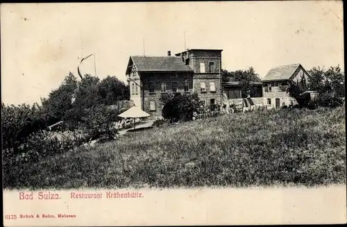 Ak Bad Sulza in Thüringen, Restaurant Krähenhütte