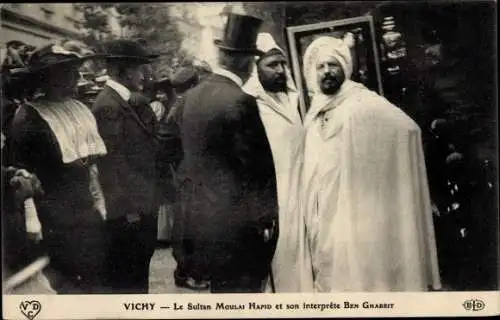 Ak Vichy Allier, Le Sultan Moulai Hafid et son interprete Ben Ghabrit