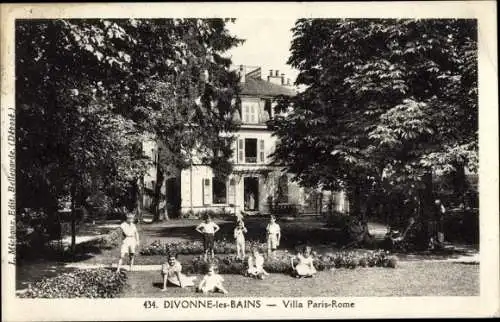 Ak Divonne les Bains Ain, Villa Paris-Rome