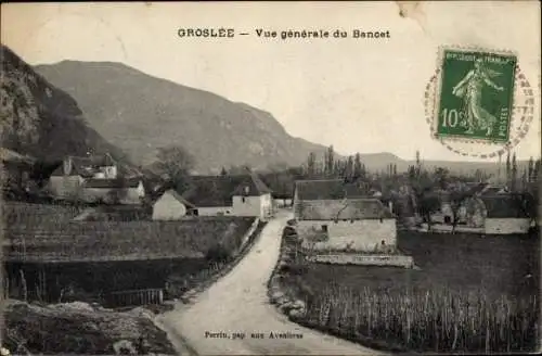 Ak Groslée Ain, Vue generale du Banoet