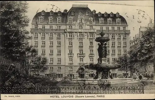 Ak Paris II. Arrondissement Bourse, Hotel Louvois