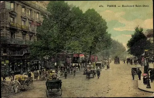 Ak Paris II. Arrondissement Bourse, Boulevard Saint Denis
