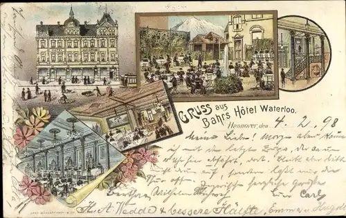 Litho Hannover in Niedersachsen, Bahrs Hotel Waterloo