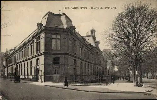 Ak Paris XVI. Arrondissement Passy, La Mairie