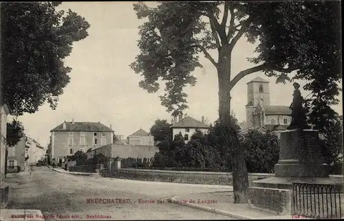 Ak Neufchâteau Vosges, Entree par la Route de Langres