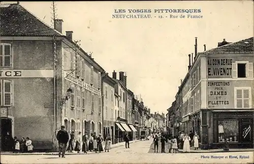 Ak Neufchâteau Lothringen Vosges, Rue de la France, Confections pour Dames et Fillettes