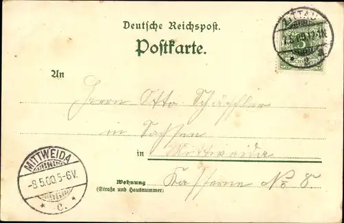 Litho Hörnitz Oberlausitz, Berg Koitsche, Gasthaus