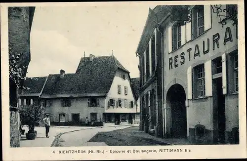 Ak Kientzheim Kienzheim Haut Rhin, Epicerie et Boulangerie, Rittimann