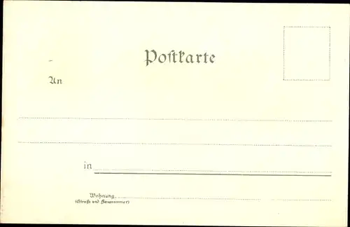 Litho Cottbus in der Niederlausitz, Landgericht, Panorama, Kreishaus