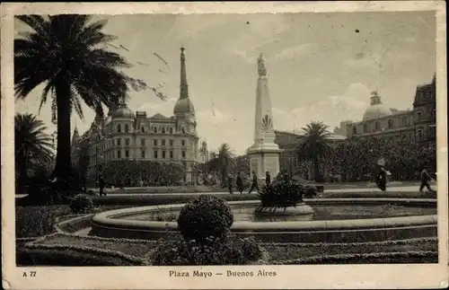 Ak Buenos Aires Argentinien, Plaza Mayo