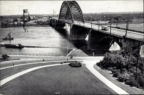 Ak Nijmegen Gelderland, Waalbrug
