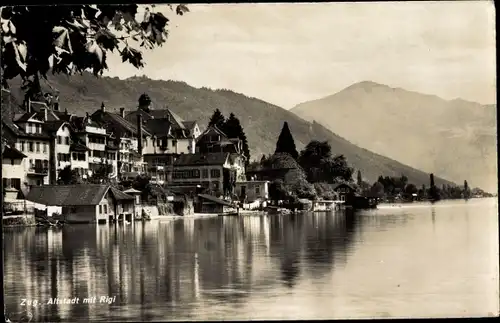 Ak Zug Stadt Schweiz, Altstadt, Rigi