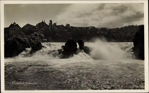 Ak Neuhausen am Rheinfall Kanton Schaffhausen, Wasserpartie