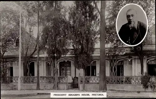 Ak Pretoria Südafrika, President Paul Krugers House, Portrait