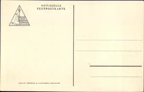 Ak Hannover in Niedersachsen, IX. Deutsches Sängerbundesfest 1924