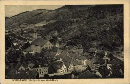 Ak Schiltach im Schwarzwald, Blick vom Schlossberg
