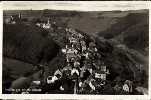 Ak Kyllburg in der Eifel, Blick von der Mariensäule, Vogelschau