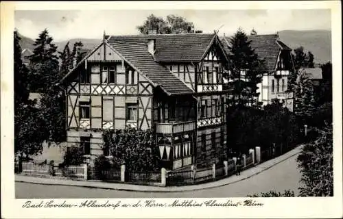 Ak Bad Sooden Allendorf an der Werra Hessen, Matthias-Claudius-Heim