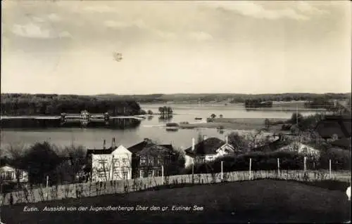 Ak Eutin in Ostholstein, Aussicht von der Jugendherberge über den gr. Eutiner See