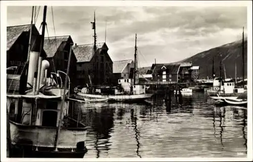 Ak Tromsø Tromsö Norwegen, Segelboote, Hafen