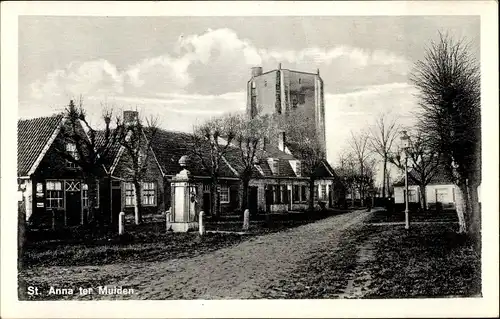 Ak Sint Anna ter Muiden Sluis Zeeland, Dorpsstraat