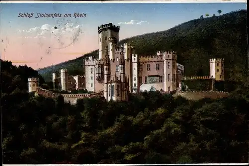 Ak Capellen Kapellen Koblenz am Rhein, Schloss Stolzenfels