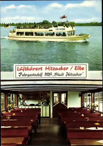Ak Hitzacker an der Elbe, Fahrgastschiff MS "Stadt Hitzacker"
