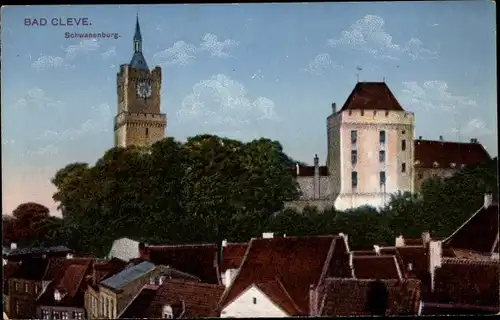 Ak Bad Cleve Kleve am Niederrhein, Schwanenburg