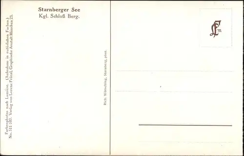 Ak Berg am Starnberger See, Königliches Schloss Berg