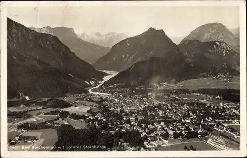 Ak Bad Reichenhall in Oberbayern, Totale mit Laferer Steinberge