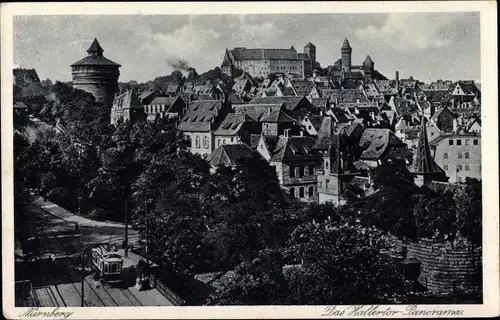 Ak Nürnberg in Mittelfranken, Hallertor Panorama