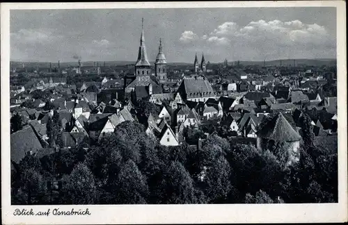 Ak Osnabrück, Blick über die Dächer der Stadt