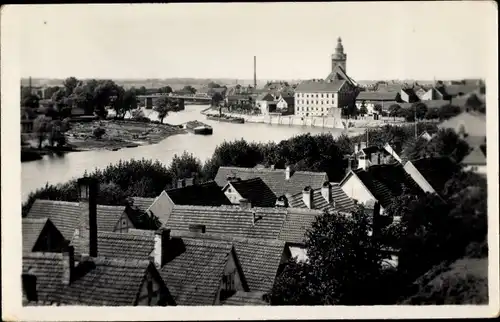 Ak Havelberg in Sachsen Anhalt, Fliegeraufnahme, Teilansicht