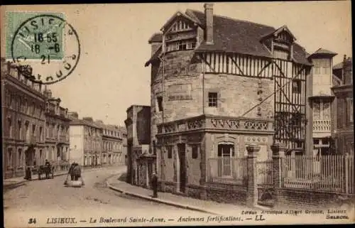 Ak Lisieux Calvados, Le Boulevard Sainte Anne