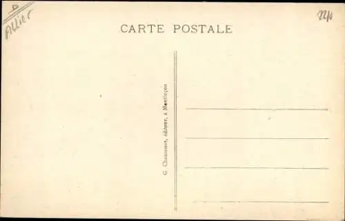 Ak Commentry Allier, Sortie des Mineurs d'une Galerie, Pendant l'Exploitation de la Mine