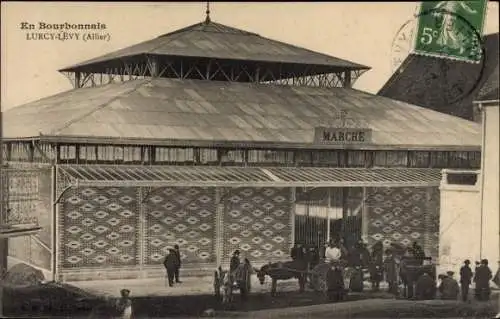 Ak Lurcy Lévis Lévy Allier, Le Marche