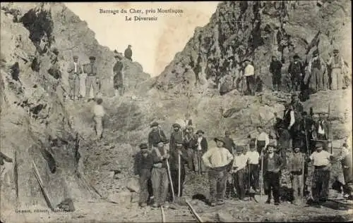Ak Montluçon Allier, Barrage du Cher, Le Deversoir
