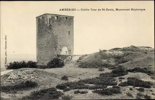 Ak Amberieu Ain, Vieille Tour de St. Denis