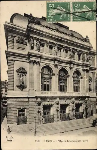 Ak Paris II. Arrondissement Bourse, L'Opera Comique