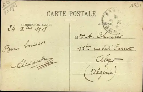 Ak Charmes sur Moselle Vosges, La Poste, Rue des Capucins