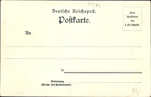 Litho Großschönau in Sachsen, Hutberg, Volksschule, Amtsgericht, Kaiser Hain, Totale, Gasthaus